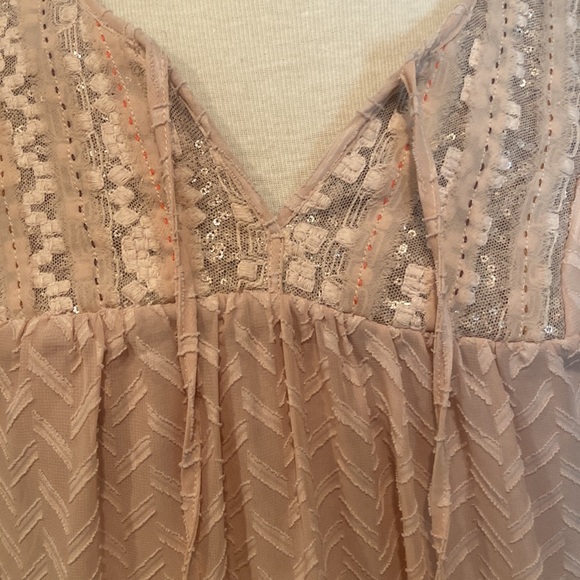 Anthropologie One September Anwen Tassel Peasant Dress - Picture 2 of 5